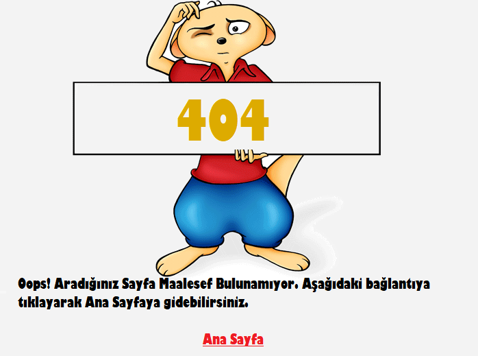 Blogger Özel 404 Sayfası Oluşturma